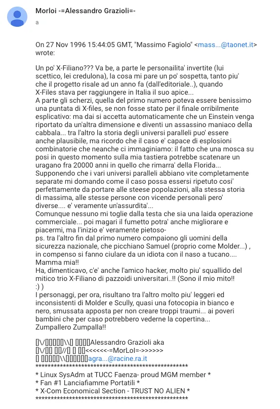 Dai newsgroup con furore!