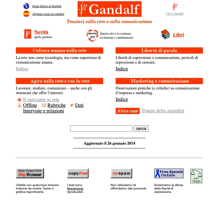 Gandalf, ovvero Giancarlo Livraghi